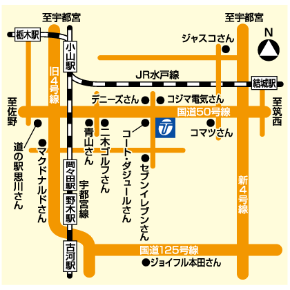小山店案内図
