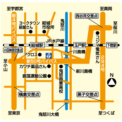 結城店案内図