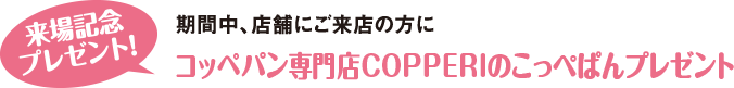 コッペパン専門店COPPERIのこっぺぱんプレゼント